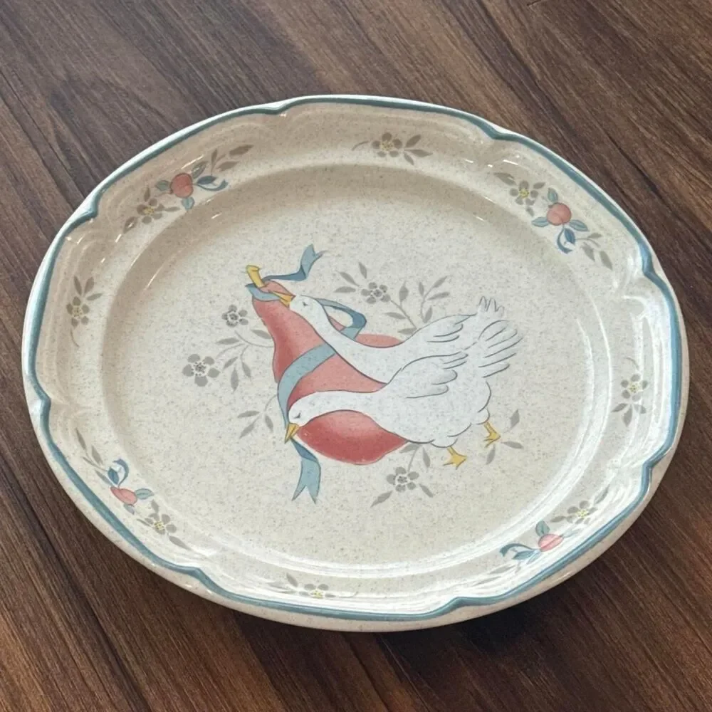 Vintage geese cottagecore plate by international marmalade Japan | Cottage Home
